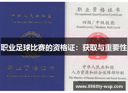 职业足球比赛的资格证：获取与重要性